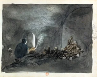 Woman in Tomb at Thebes