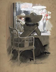 Portrait of a Woman Seated at a Table