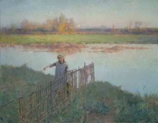 Sunset at Grez