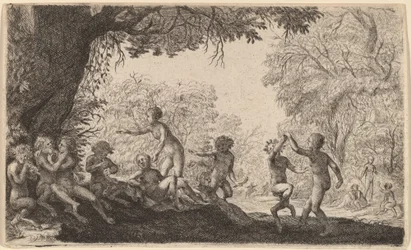 Bacchanal with a Dancing Couple on the Right