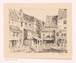 Back of Old Houses in Enkhuizen