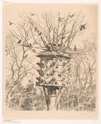 Large Birdhouse on a Tree
