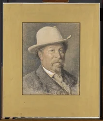 Portrait of the Painter Gerardus Johannes Roermeester (1844-1936)