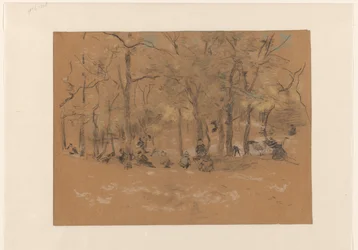 Children Playing in the Sandpit, in the Scheveningen Woods