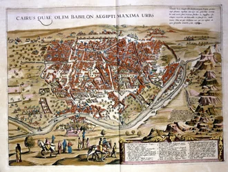 Cairo. Atlas by Wilhelm Blaeu, Amsterdam 1630