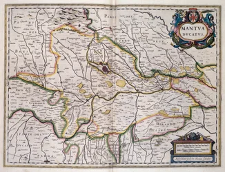 Duchy of Mantua, map by Willem Blaeu, Italy