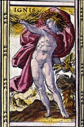 Fire, one of the four elements represented in W. Blaeu