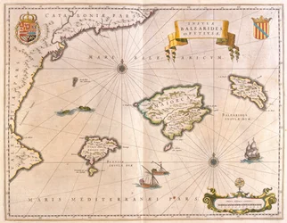 Majorca, Minorca, and Ibiza, including the coasts of Catalonia and Valencia, in 