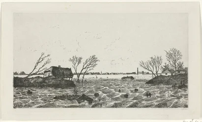 Dike Breach at Dreumel, 1855