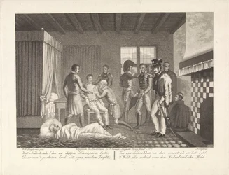 Prince of Orange Under Medical Treatment in the Field Hospital, 1815