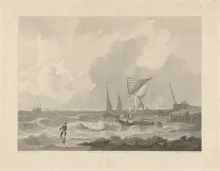 Fishing Boats by a Pier