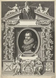 Portrait of Gerard Thibault in Architectural Frame