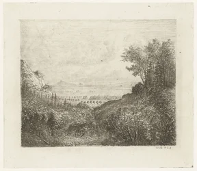 Hill Landscape with Road to Valley