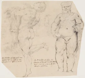 Dancing Satyr and Standing Silenus