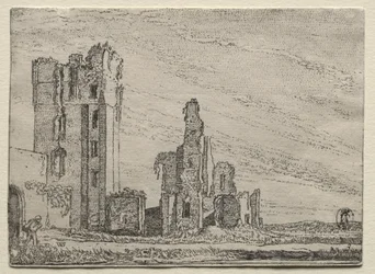 Ruins of the Castle Huys Te Kleef near Haarlem