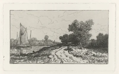 Country Road along a Canal
