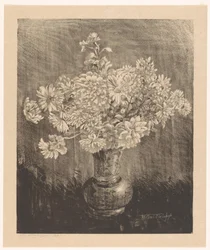 Chrysanthemums in a Vase