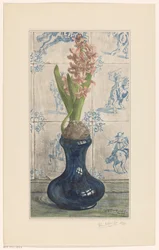 Hyacinth in a Glass Vase