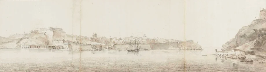View of Valletta on the Island of Malta, Seen from Senglea
