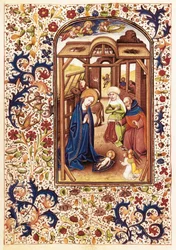 Scene of Nativity from the Book of Hours of Leonor de la Vega