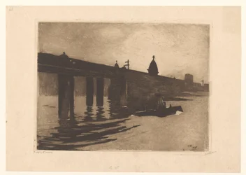 View of Charing Cross Bridge in London
