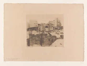 View of Ruins in Post Street, San Francisco
