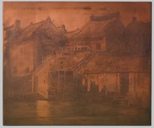 Batavia. Houses by the Kali in a Continuous Row