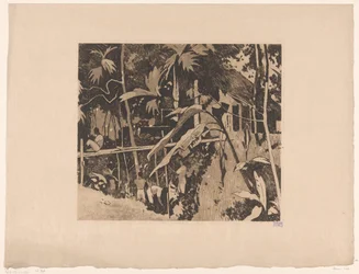 Vegetation and a Narrow Bridge in Buitenzorg