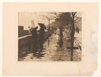 View of Victoria Embankment in London