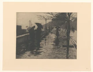 View of Victoria Embankment in London