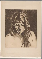 Head of a Woman with Loose Hair