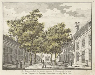 View of the Courtyard of the Leprosy House in Amsterdam