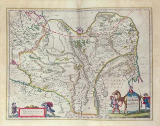 Map of Siberia and China from Le Theatre du Monde or Nouvel Atlas, 1645