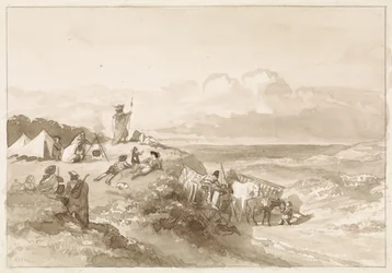 Bivouac in Hilly Landscape