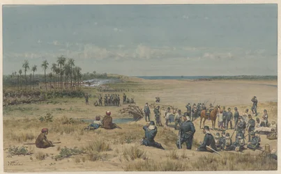 The Conquest of Toemoelit During the Samalangan Expedition, August 26, 1877