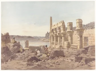 View of the Temple Ruins at Philae near Aswan