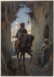 Turkish Rider in a City