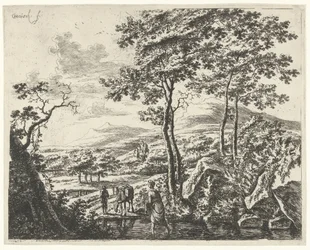 Landscape with a Mule Driver (series title: Landscapes with Figures)