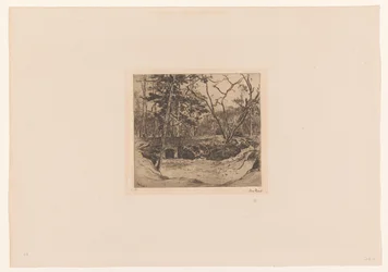 Forest with Entrance to a Shelter