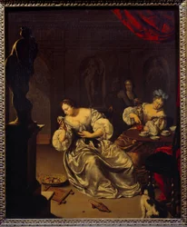 The Women of the Dutch Nobility Taking Tea