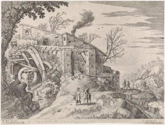 Landscape with a Watermill and the Good Samaritan (Italian Landscapes series)