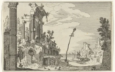 Roman Ruins by the Sea