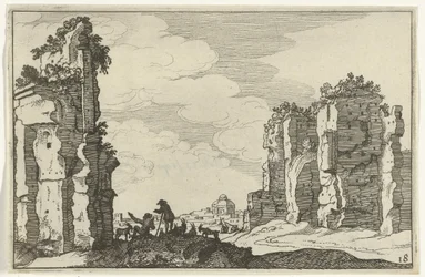 Ruins of the Baths of Caracalla (Roman Ruins and Coastal Landscapes, Series 1)