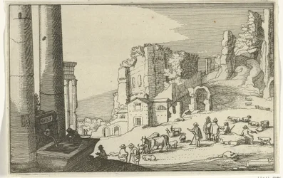 Cattle Among Roman Ruins