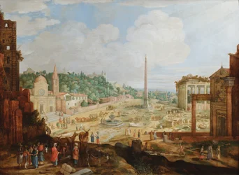 Rome, the Piazza del Popolo