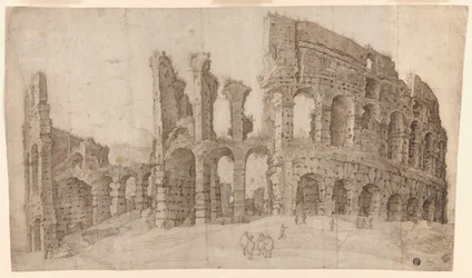 Ruins of the Colosseum in Rome
