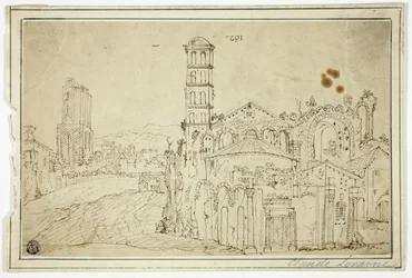 View in Rome: Torre della Melisa, Ruins of Early Christian Church
