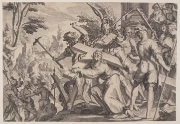 Christ Carrying the Cross, Plate 4 from Thrones of Justice