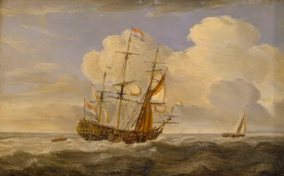 A Dutch Flagship Before the Wind