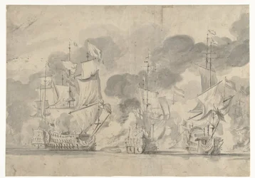 Naval Battle at Lowestoft on June 13, 1665